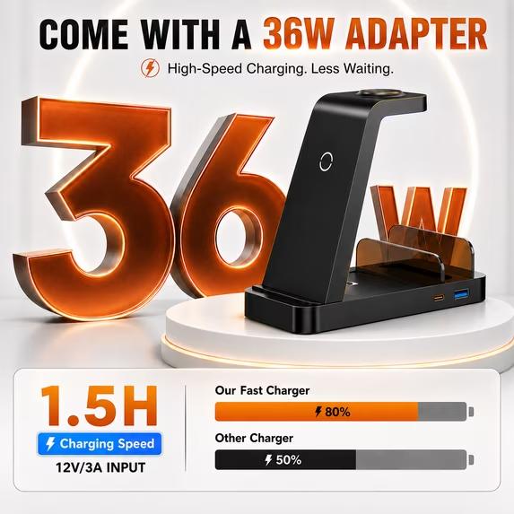 5-in-1 Multi Device Wireless Charging Dock