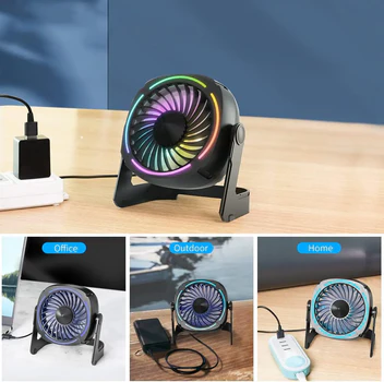 360° Rotatable USB Desk Fan