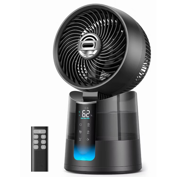 Smart Oscillating Misting Desk Fan